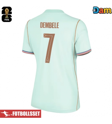 Frankrike Ousmane Dembele #7 Bortatröja Dam VM 2026 Kortärmad